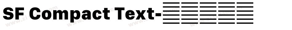 SF Compact Text字体转换